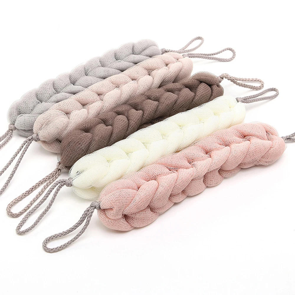 

New 1pcs Bath Shower Body Exfoliate Puff Bath Sponge Scrub Mesh Net Ball Massage Ball Back Scrubber Soft on the skin
