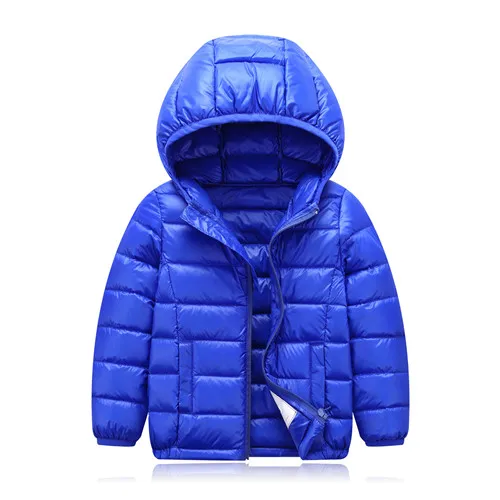 Bibicola/Новинка; зимняя куртка для девочек; модная детская теплая парка; Верхняя одежда; пальто; детское пуховое пальто с капюшоном для активного отдыха; куртки; Одежда для мальчиков - Цвет: blue coat