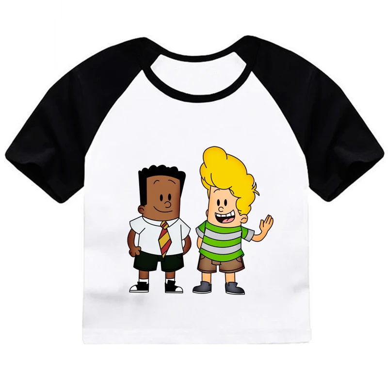 ZSIIBO Boys Shirts Baby Captain Underpants Teen Kids Cartoon Clothes Girls T Shirt Short Sleeves Tops Fashion Nova Shirts Top