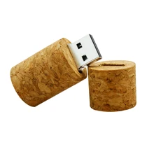 Garunk логотип Кастомизация пробковое дерево цилиндр USB флэш-накопители 4 ГБ 8 г 16 г 32 г ручка-накопитель карта памяти диск подарок USB флэш-накопитель