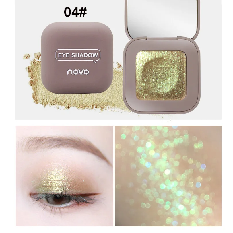 Блестящие тени для век Galaxy Makeup Palette Shimmer Matte Eye shadow Palette Shine Diamond Eyeshadow Powder Pigment Cosmetics - Цвет: 04