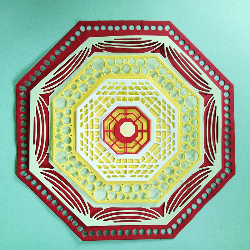 HamyHo Crafts Embossing Dies Polygon Frame Metal Cutting Dies Stencils