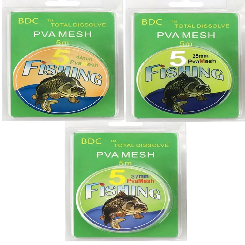 

5M PVA Mesh Refill Carp Fishing Stocking Boilie Rig Bait Wrap Bags