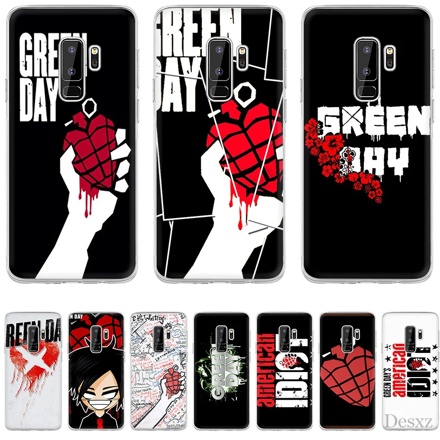 Чехол Gerleek Green Day для Samsung Galaxy A7 A8 A9 A10 A30 A40 A50 A70 M10 M20 M30 S10 Plus S10E J6|Чехлы-накладки| |