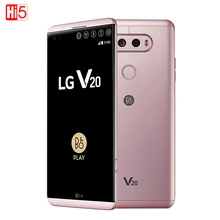 Unlocked LG V20 mobile phone 4GB RAM 64GB ROM Quad Core Snapdragon 820 5.7” 16MP+8MP Camera Fingerprint 4G LTE Smart Phone