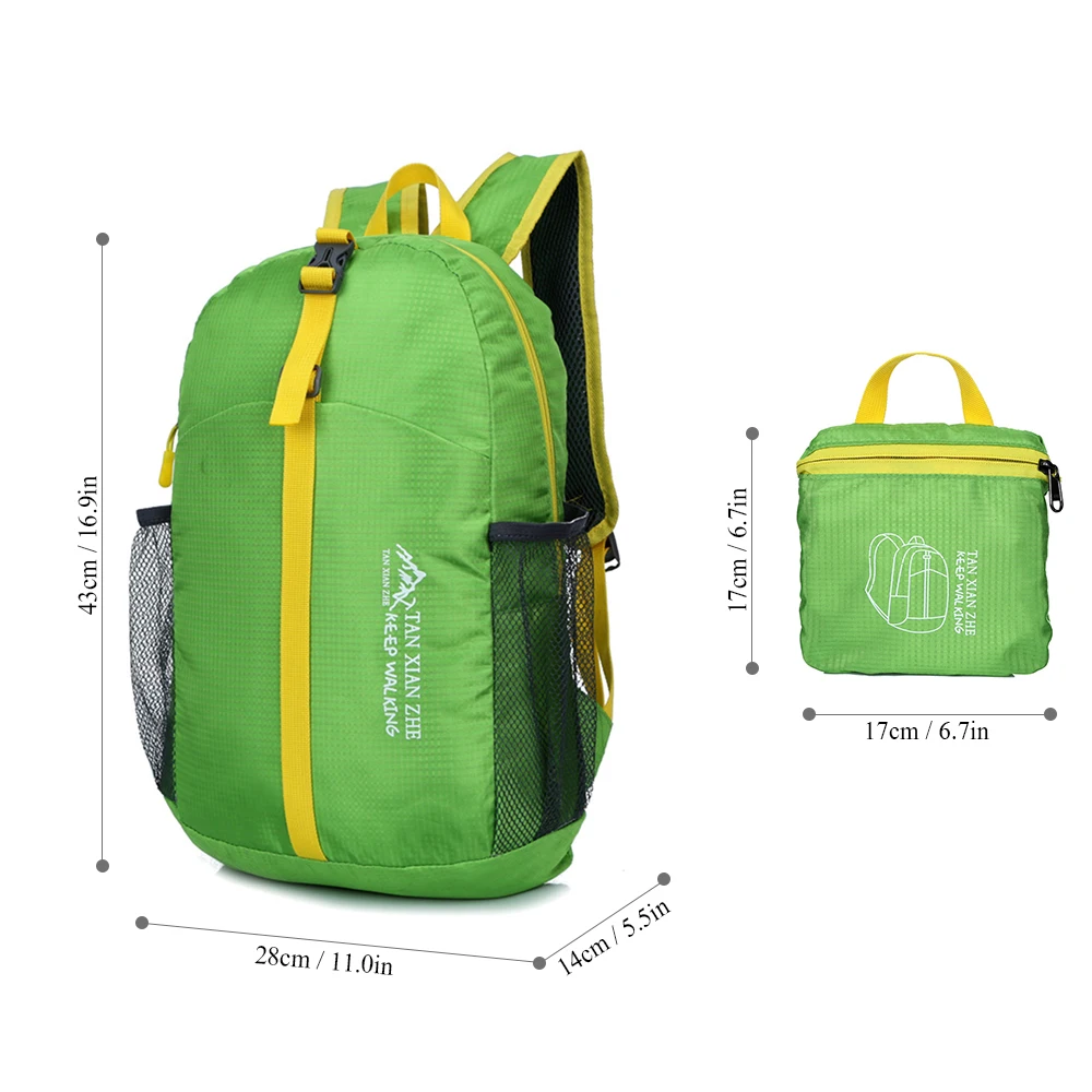 Легкий упаковочный рюкзак, рюкзак для путешествий, складной рюкзак для путешествий, сумка для велоспорта, сумки для отдыха на природе, походный рюкзак