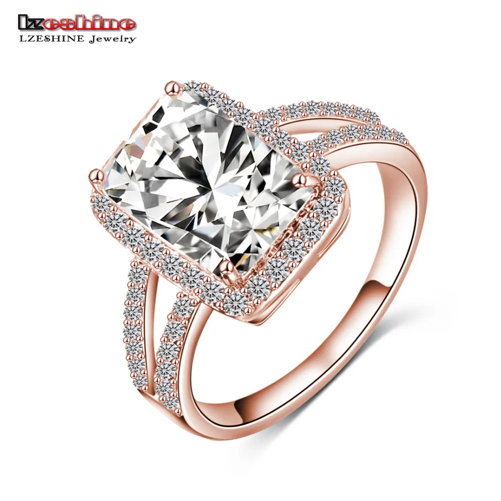 lzeshine brand big rectangle cut princess ring gold silver color clear aaa cubic zircon ring western style aneis cri0014 - Western Style Wedding Rings lzeshine brand big rectangle cut princess ring gold silver color clear aaa cubic zircon ring western style aneis cri0014 - Western Style Wedding Rings