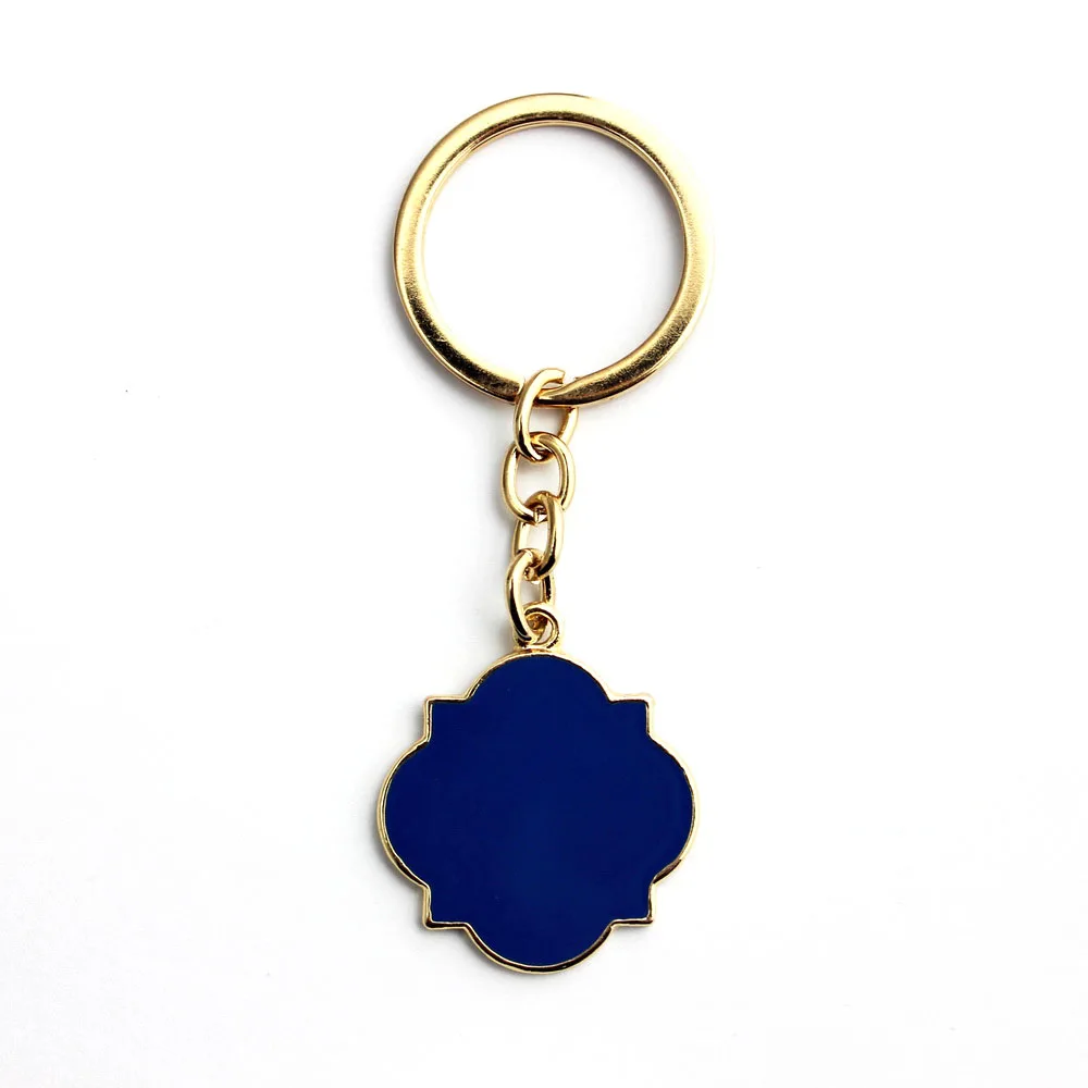

Monogram Blanks Keychain Enamel Flat Key Chain Monogram Jewelry Wholesale for Small Business