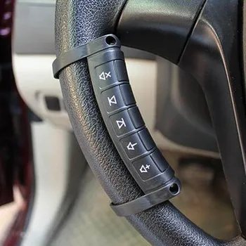 

Car Steering Wheel Controller DVD Navigation Buttons Remote Controller Easy installation and removal Universal Portable Wireless