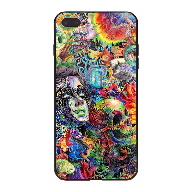 MaiYaCa Psychedelic рисунок топ детальный популярный мягкий чехол для iPhone 8 7 6 6S Plus X 10 5 5S SE 5C