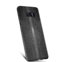 Для Samsung Galaxy S8/S8 плюс роскошный натуральным воды stingray жемчужина рыбьей кожи Пояса из натуральной кожи задняя Телефон крышка