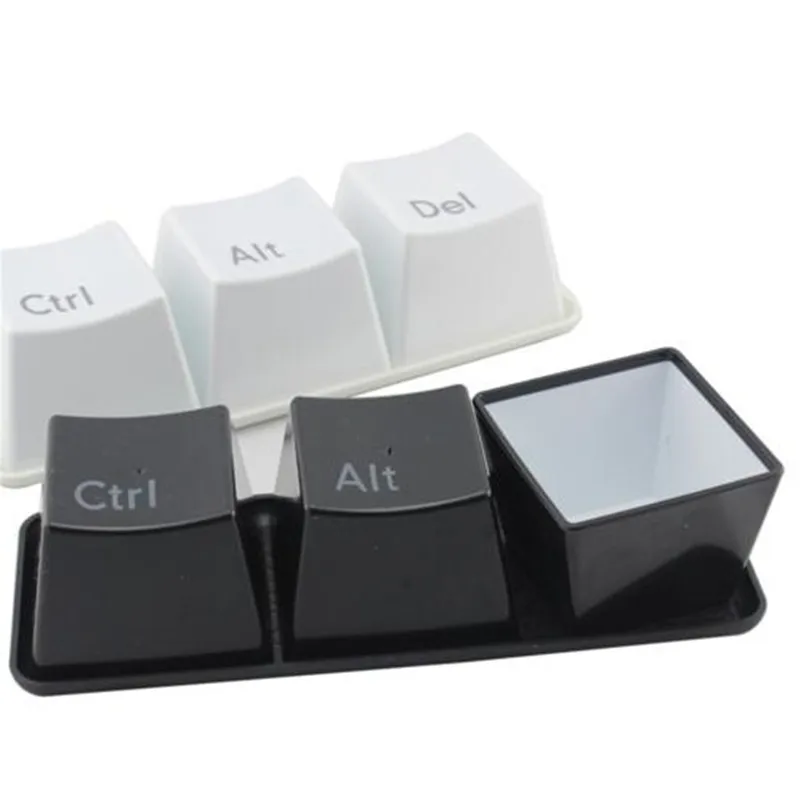 Promotion! 3pcs/Set Novelty Creative Simple Keyboard Ctrl ALT DEL Type Tea Coffee Mug Cup Container | Дом и сад