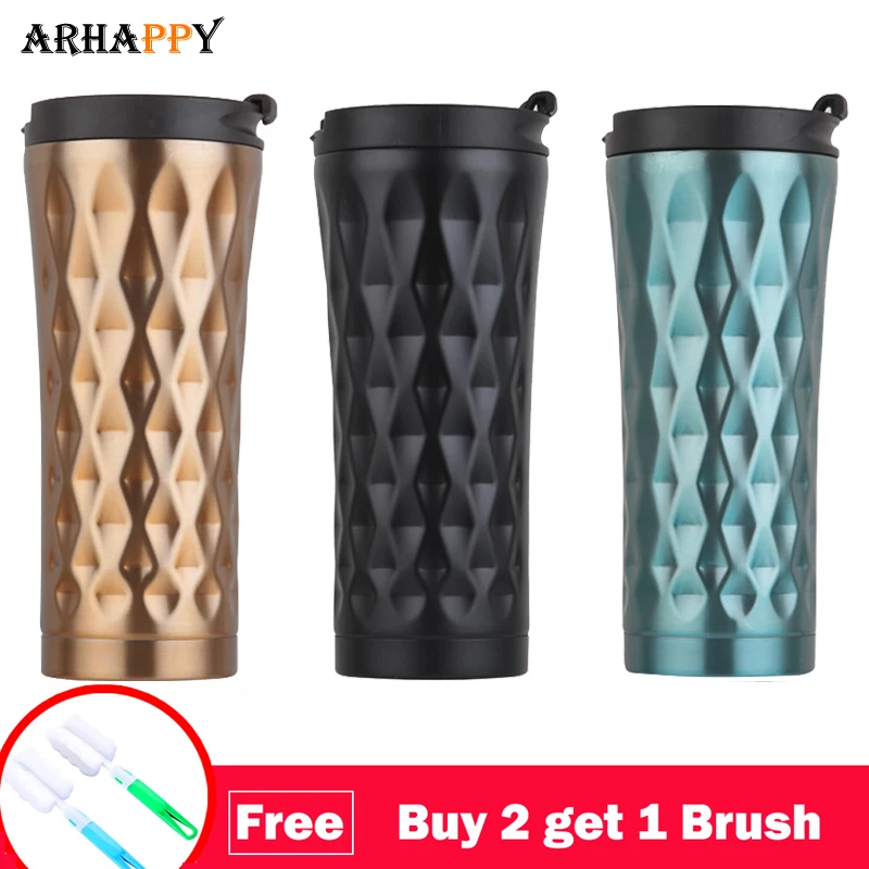 

Stainless Steel Vacuum Thermos Cup Coffee Mug Car Portable Double Wall Insulated Vacuum Thermal Cup Mug Flask Thermocup 500ml