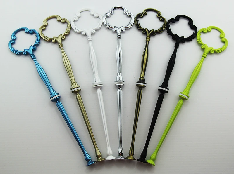 Cheap shipping 2 tiers cake stand rods/ceramic fruit tray handles