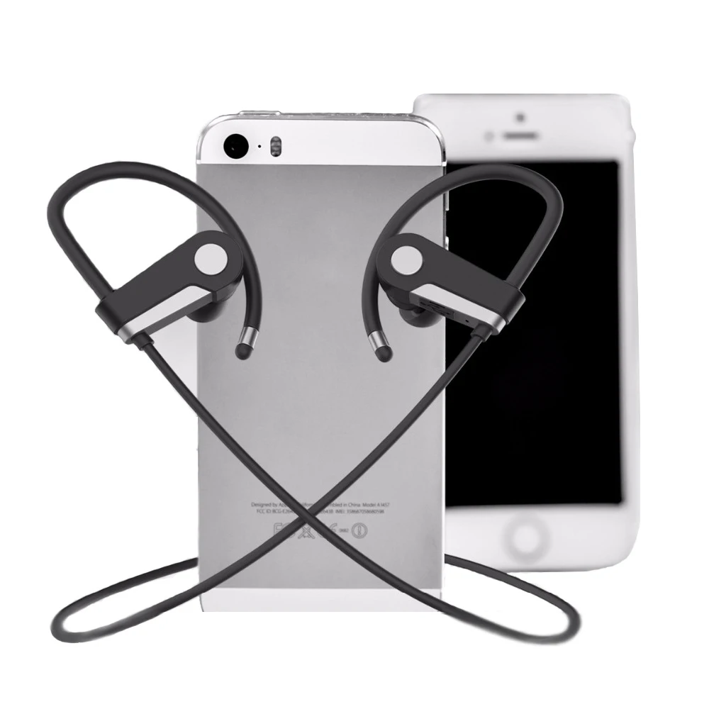 Stereo Music Handsfree Wireless Headphone with Microphone Ear Hook