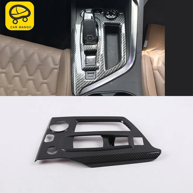 

CAR MANGO For peugeot 5008 Auto Car-styling Gear Cup holder frame cover trim Sticker Cover Interior Accessories