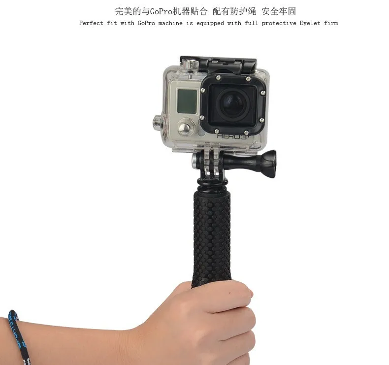 Монопод Штатив Алюминиевый Карманный монопод Адаптер для GoPro Hero 7 6 5 4 3 Sjcam Sj8 pro Xiaomi yi 4K Mijia H9 аксессуары