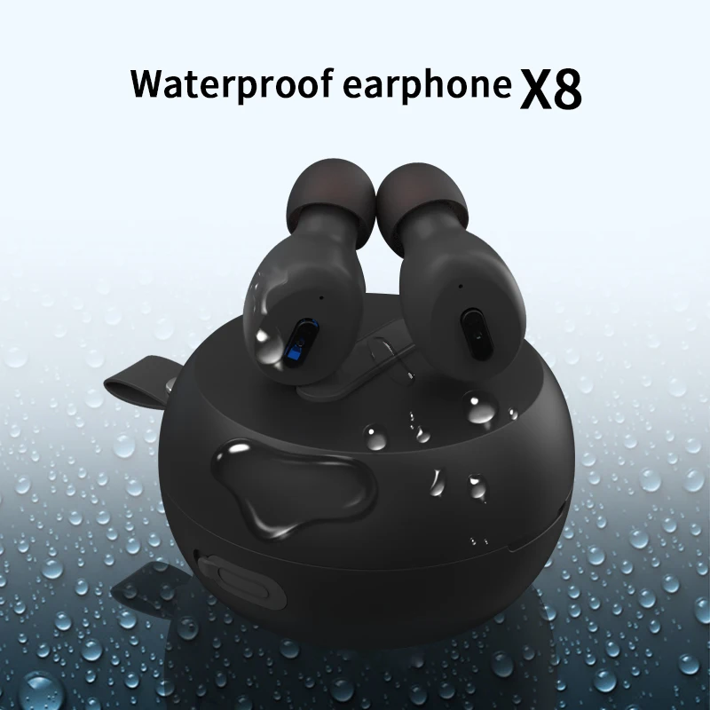 

Impacstrong X8 HIFI Mini Wireless Waterproof Bluetooth Earphones Handsfree Headphone air pods With Charging Box