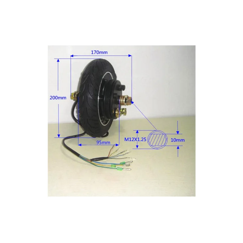 Электрический скутер Ступица колеса мотор 24 в 36 в 48 в DC бесщеточный мотор колеса подходит 8 дюймов E-Scooter колеса велосипед мотор колеса LM