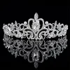 Femmes princesse couronne bandeau cristal strass diadème et couronnes bandeau de cheveux bijoux couleur argent accessoires de cheveux de mariée mariage ► Photo 1/6