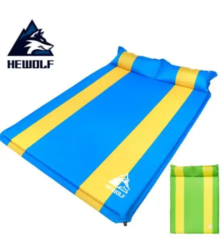 

Hewolf 3cm Thick Widen automatic Inflatable Cushion Moisture-Proof Mattress Outdoor Camping Tent Mat nap Mats With 2colors