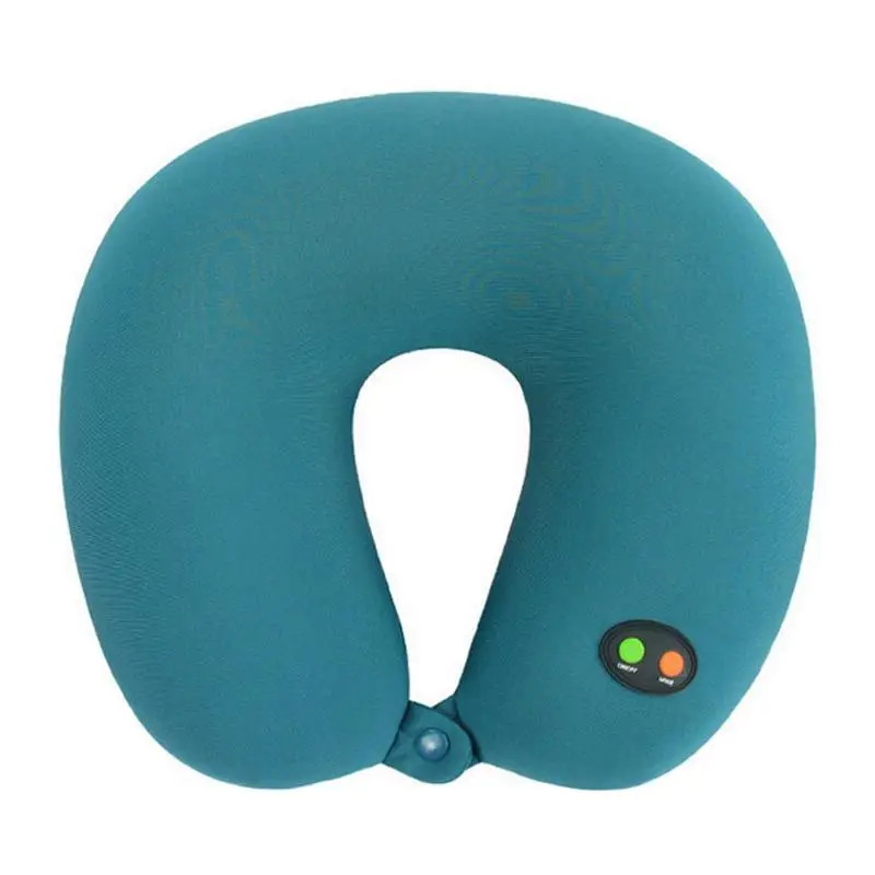 U-образная Массажная подушка для шеи, электрическая вибрационная эргономичная массажер для шеи и головы на батарейках, инструменты для ухода за здоровьем