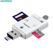 Устройство для чтения карт памяти SD USB 2,0 OTG мини смарт-устройство для чтения карт памяти Micro SD TF кардридер адаптер для Xiaomi huawei Android смартфон