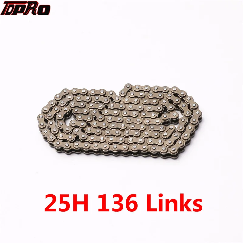 

TDPRO 25H 136 Links Drive Chain Thin For Motorcycle 2 Stroke Pocket Dirt Bike Minimoto ATV Gas Scooter 43cc 47cc 49cc