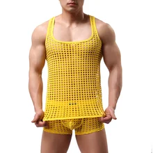 Мужской короткий топ для фитнеса летние сетчатые прозрачные ажурные Укороченные спортивные Тэнк-Топы Без Рукавов, жилет для бодибилдинга, футболка