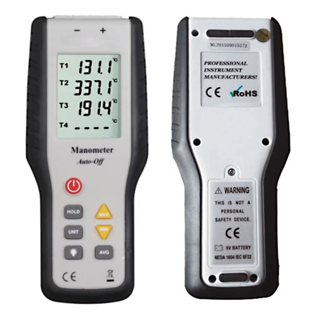 

K-Type 4 Channel Tester With Probe Handheld Thermocouple Sensor Professional Tools Industrial Digital Thermometer Portable