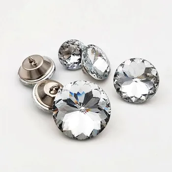 

50pcs/lot Wholesales 36 Views Redbud Crystal Buttons Sofa Bed Wall Diamante/Diamond/Clear Upholstery Headboard Buttons 25/30mm