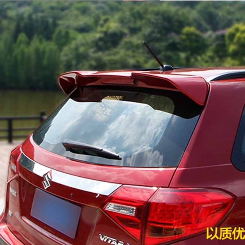 

Car Styling For Suzuki Vitara 2016 ABS Plastic Unpainted Primer Color Tail Wing Rear Boot Trunk Spoiler Auto Part 1Pcs