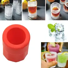 Шоколадный куб лоток желе силиконовые чашки пудинг Замороженные красные формы льда Бар плесень