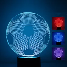 2018 font b Football b font Light Soccer Ball Remote Control Desk Table Light 7 Color