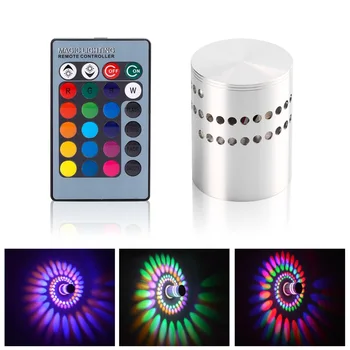 

Creative 3W AC85-265V Indoor Wall Decoration Light Led Wall Lamp RGB Modern Wall Light Fixture Luminous Lighting Sconce