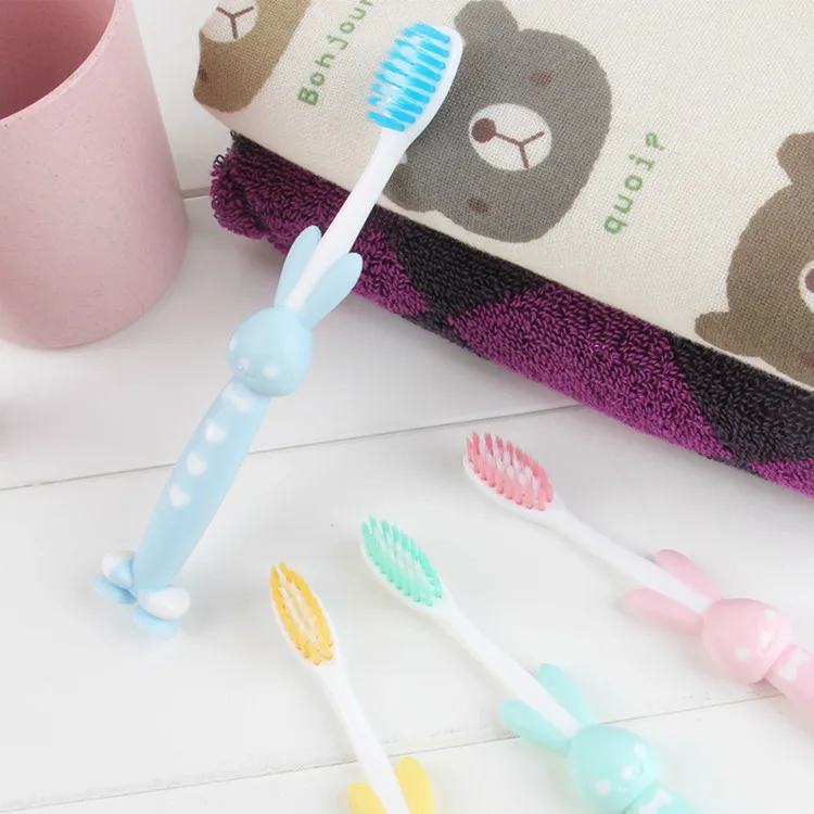 1Pcs Soft Bristle Tooth Brush Baby Toothbrush Soft Bristle Cute Rabbit Bear Design Toothbrushes Kid Dental Care Random Color 1Pcs Soft Bristle Tooth Brush Baby Toothbrush Soft Bristle Cute Rabbit Bear Design Toothbrushes Kid Dental Care Random Color