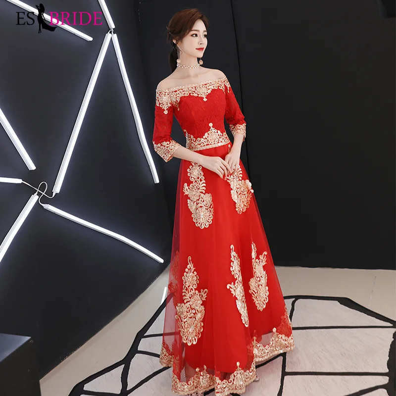 Gorgeous Red Evening Dresses Long 2019 New Arrival Short Sleeve Lace Party Dresses Elegant Graduation Dresses Plus Size ES1006 Gorgeous Red Evening Dresses Long 2019 New Arrival Short Sleeve Lace Party Dresses Elegant Graduation Dresses Plus Size ES1006