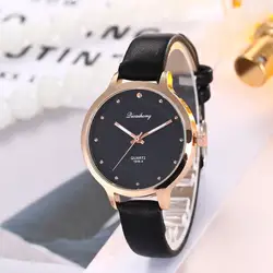 Для женщин часы Элитный бренд 2018 горячая Распродажа моды кожаный ремешок аналоговые кварцевые наручные часы дропшиппинг