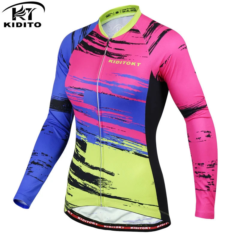 Download KIDITOKT Winter Fleece Women Pro Cycling Jersey Mountain ...