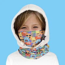 AONIJIE универсальные Детские флисовые шапочки из полиэстера, Детские Лыжные Балаклавы, лыжные зимние шапки, шапки, маска для лица