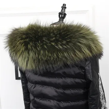 

2019 Simple Real Fox Fur Collar 75cm 100% Ladies Fox Fur Scarf Natural Warm Winter Fur Collar Scarf Multi-Color Fur Collar.