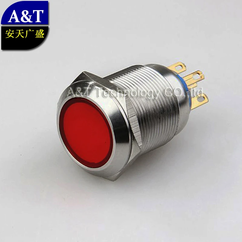 

22mm 12v 24v Red Eagle Eye Led illuminated Soft Touch Push Button Switch