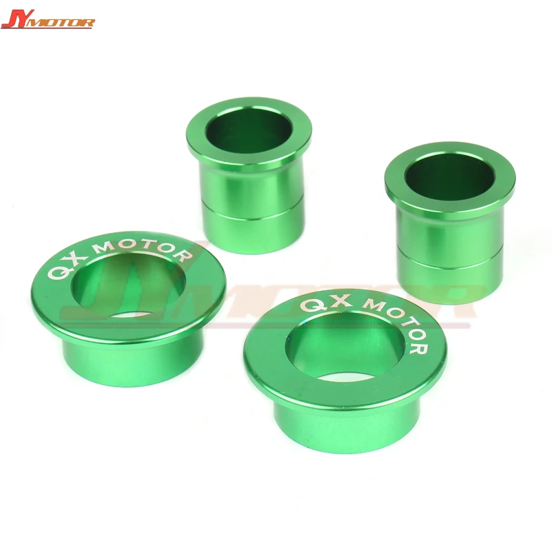 Motorcycle parts CNC Billet QX logo Front & Rear Wheel Hub Spacers Fit