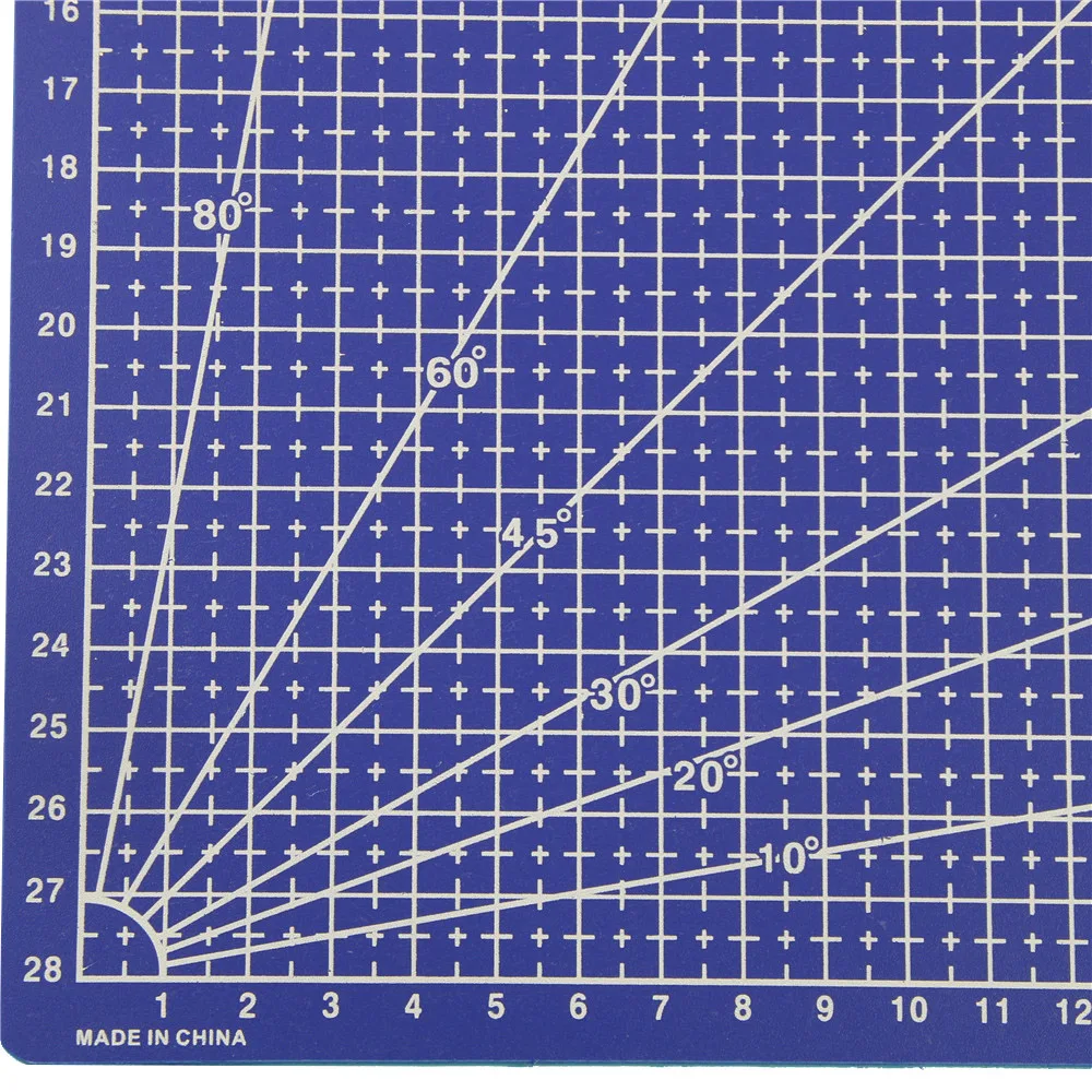 1 Pc A3 Pvc Rectangle Grid Lines Cutting Mat Tool Plastic Craft Diy Tools 45cm * 30cm