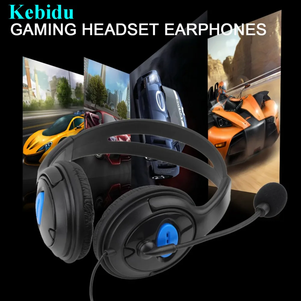 

Kebidu Professional Wired Gaming Headset Anchor Headphone With Microphone Casque Audio Mute Switch Noise Cancelling for PS4