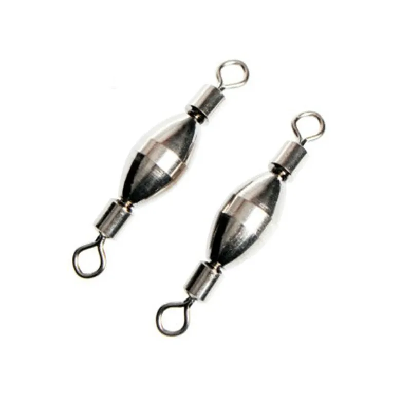 

CAMTOA 1.2-19.5g Freshwater Sea Snap Swivels Fishing Lead Weights Sinkers Rust Resistance The Ring Circles Flexibly