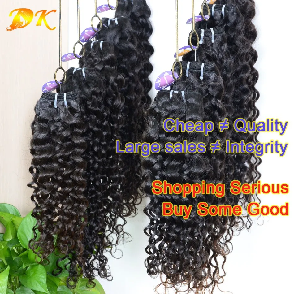

Indian Virgin Hair Italian Curl Grade 7A Human Hair Weave hair Deep Wave 3Pcs/Lot Deep Curly Hair weft 100% indian human hair
