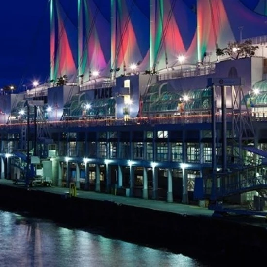 Dawn  Canada Place  Vancouver  British Columbia  Canada Poster Print by Walter Bibikow (19 x 29)