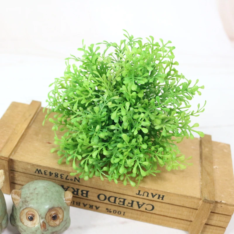 JAROWN Artificial Plants Simulation Flower Flocking Plastic Grass Wedding Home Garden Decor Landscape Wall Handmade DIY Material (18)