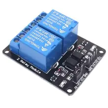 1 шт. 2-х канальный новая одежда для маленькой девочки 2 канальный релейный модуль реле Плата расширения 5 V Низкий уровень срабатывает 2-полосная триггерный релейный модуль для arduino